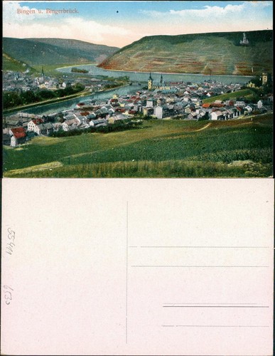 Ansichtskarte bingen rhein - ansichtskarte,