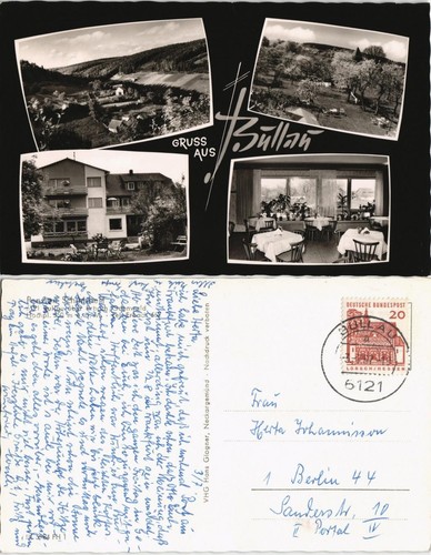 Ansichtskarte bullau erbach - ansichtskarte, bullau-erbach