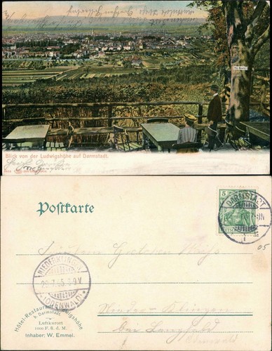 Ansichtskarte darmstadt - ansichtskarte,