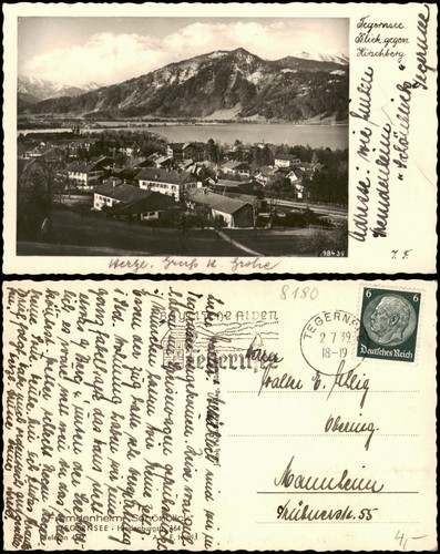 Ansichtskarte tegernsee - ansichtskarte,
