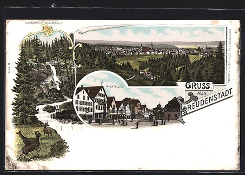 Lithographie freudenstadt - lithographie,