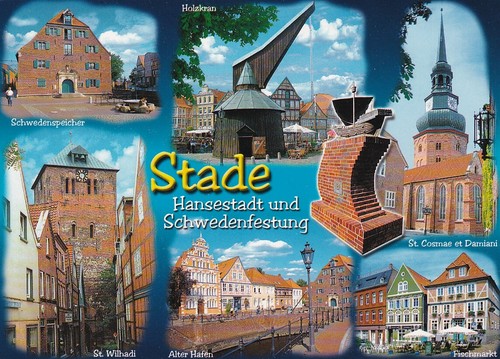 Alte postkarte stade - alte,