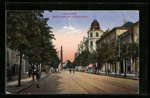 Ansichtskarte darmstadt - ansichtskarte,