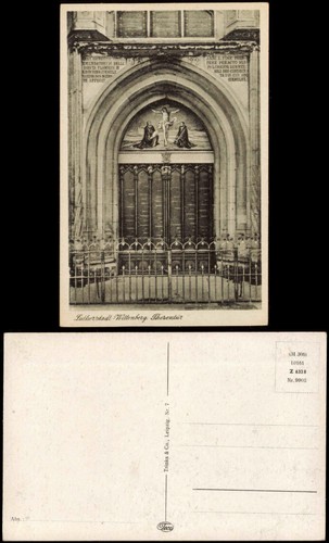 Ansichtskarte lutherstadt - ansichtskarte,