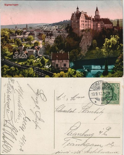 Ansichtskarte sigmaringen - ansichtskarte,