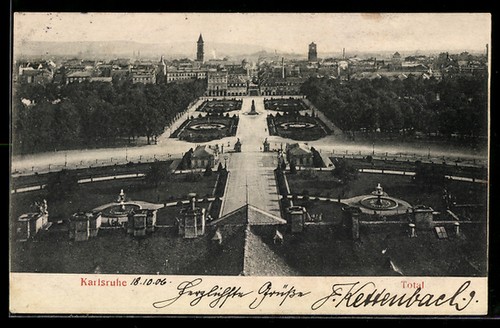 Karlsruhe totalansicht - karlsruhe,,