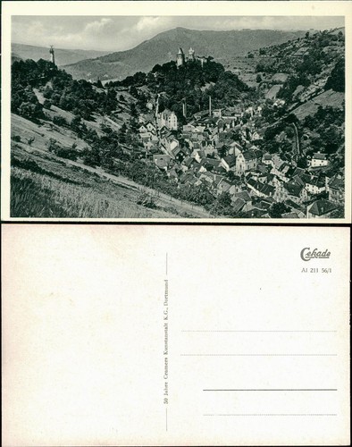 Ansichtskarte altena blick auf - altena,