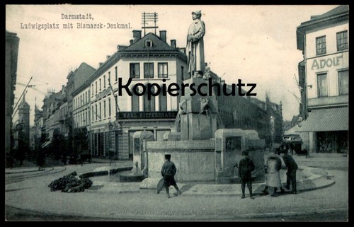 Alte postkarte darmstadt - alte,