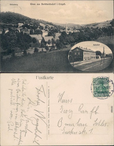 Ansichtskarte burkhardtsdorf - ansichtskarte,