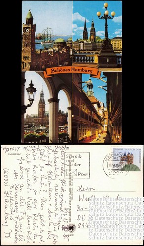 Ansichtskarte hamburg - ansichtskarte,