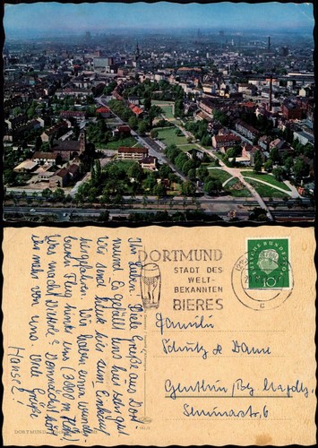 Ansichtskarte dortmund blick - ansichtskarte,