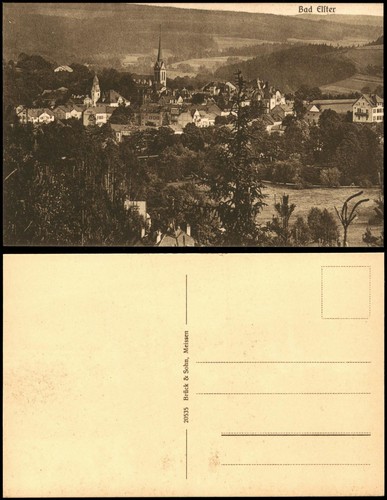 Ansichtskarte bad elster blick - ansichtskarte,