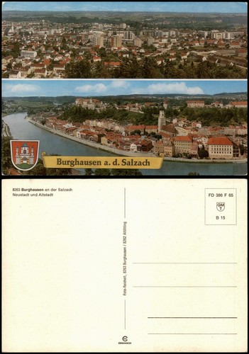 Ansichtskarte burghausen - ansichtskarte,
