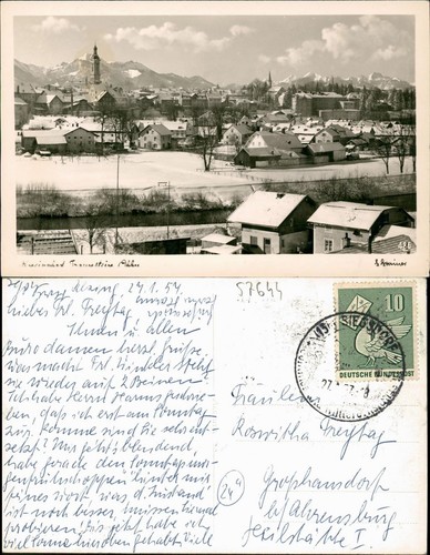 Ansichtskarte traunstein stadt - traunstein,