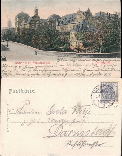 Ansichtskarte darmstadt - ansichtskarte,