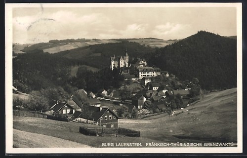Ansichtskarte lauenstein - ansichtskarte, /