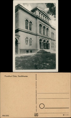 Ansichtskarte frankfurt - frankfurt, (oder)
