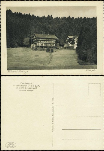 Ansichtskarte freudenstadt - ansichtskarte,