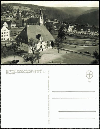 Ansichtskarte freudenstadt - ansichtskarte,
