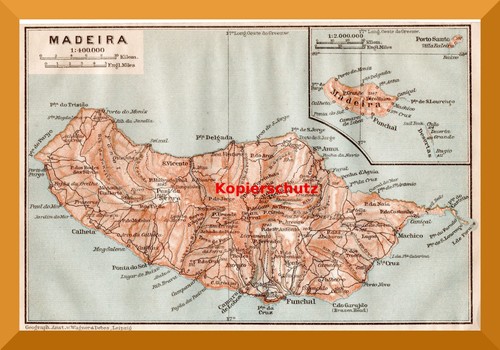 Madeira 117 jahre alte karte - jahre,