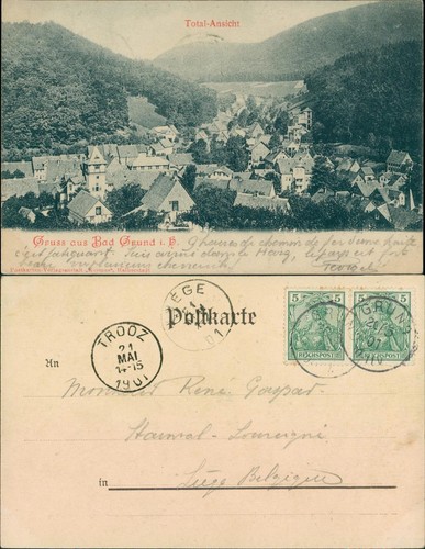 Ansichtskarte bad grund - ansichtskarte,