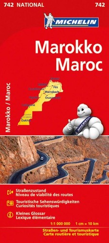 Michelin nationalkarte marokko - michelin,