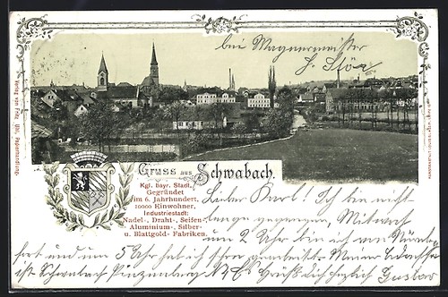 Ansichtskarte schwabach - ansichtskarte,