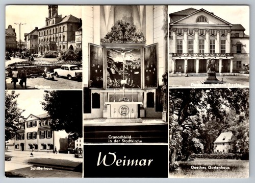 Postkarte weimar rathaus - postkarte,