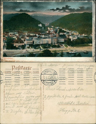 Ansichtskarte bad schandau - bad,