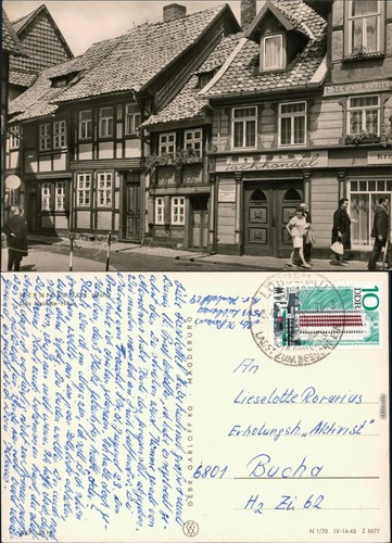 Ansichtskarte wernigerode - ansichtskarte,