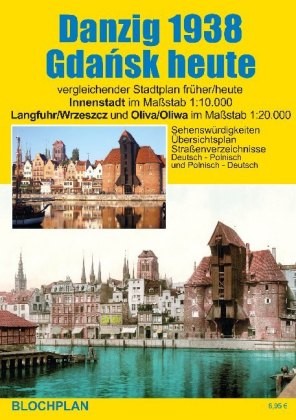 Stadtplan danzig 1938 gdansk - stadtplan, /