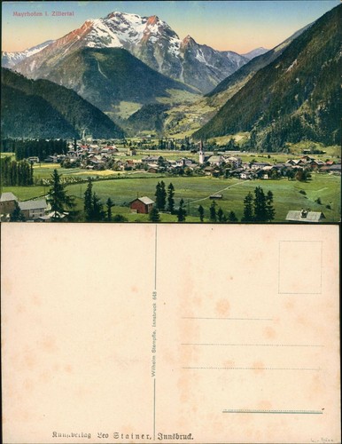 Ansichtskarte mayrhofen blick - ansichtskarte,