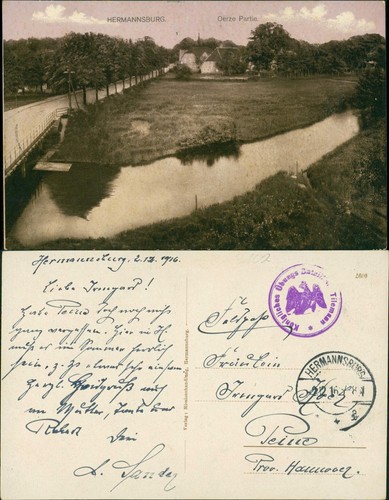 Ansichtskarte hermannsburg - ansichtskarte,