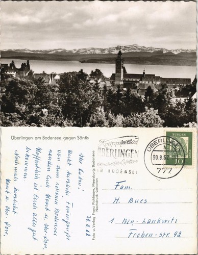 Ansichtskarte überlingen - ansichtskarte,